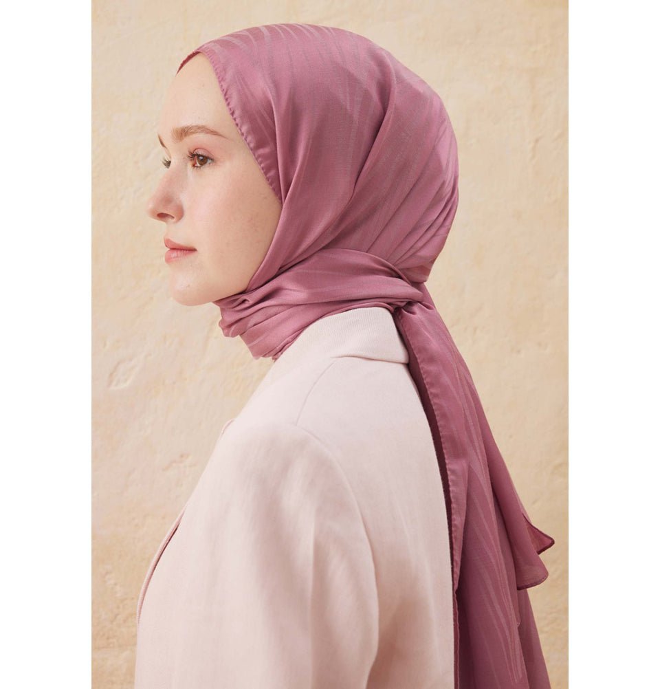 Aker Double-Sided Silk Hijab Shawl #388 - Pink