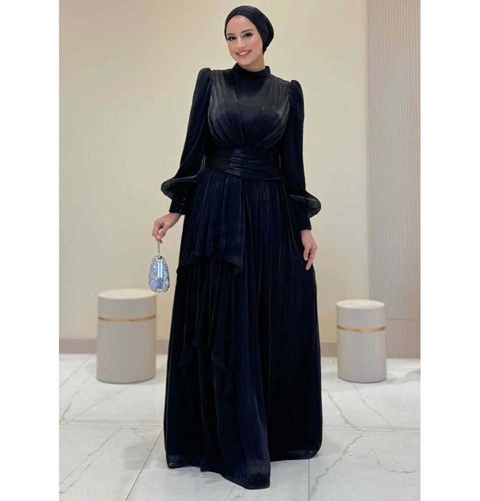 Modest Muslim Woman's Lumina Gown