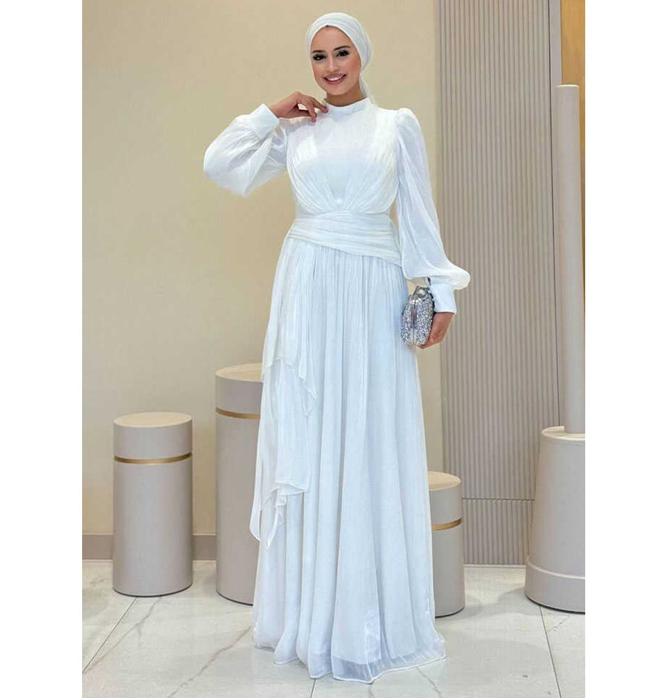 Modest Muslim Woman's Lumina Gown