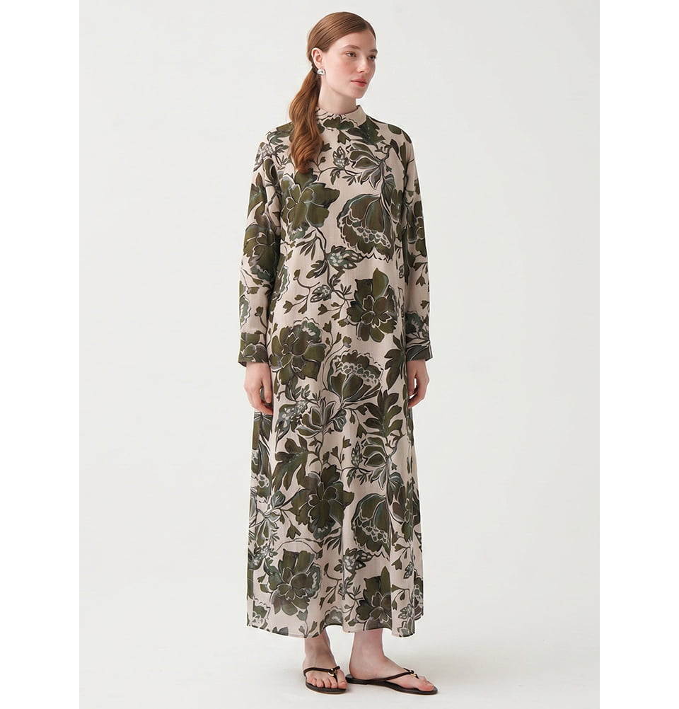 cotton modest maxi dress Women's Floral Mock Neck PP Holiday 2025 Pre-Order - Aug 18 Cara Black Corset Maxi Flat lay measurements are Size:ONE SIZE