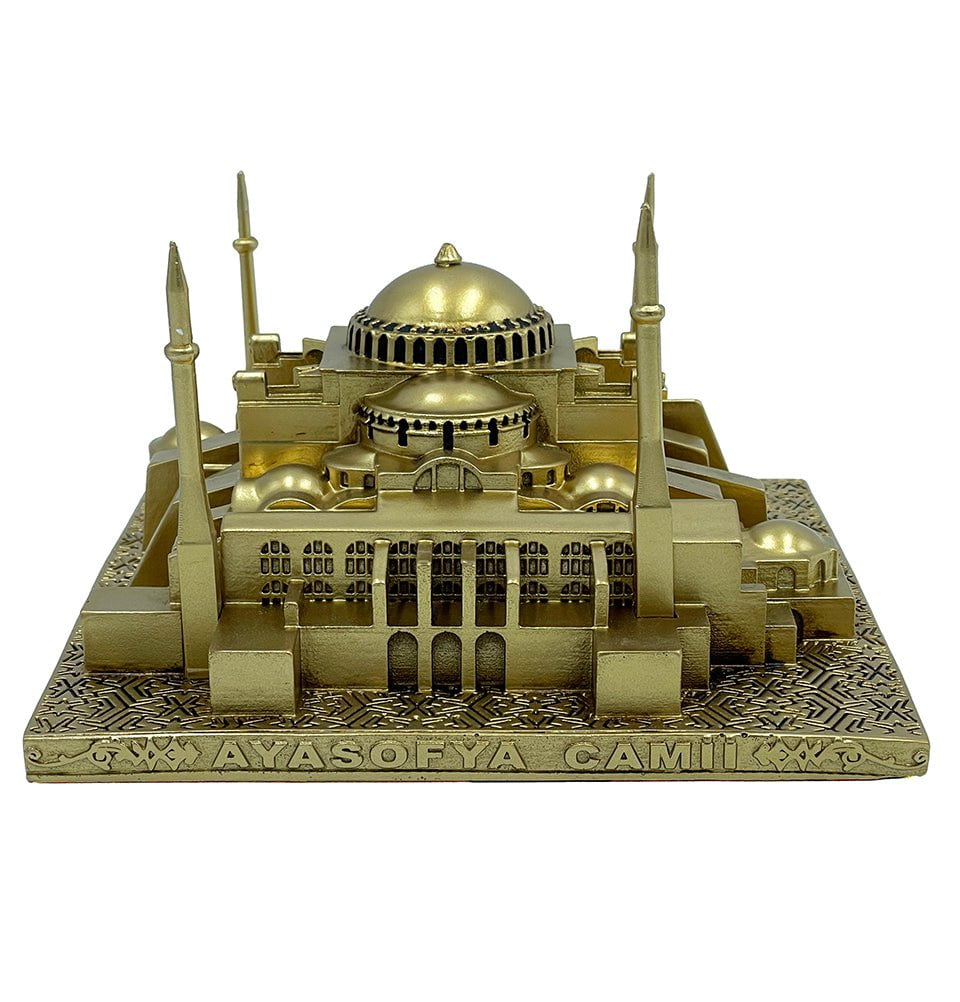 Islamic Table Decor 2-Piece Set – Gold With Rhinestone Allah & Muhammad (1685)