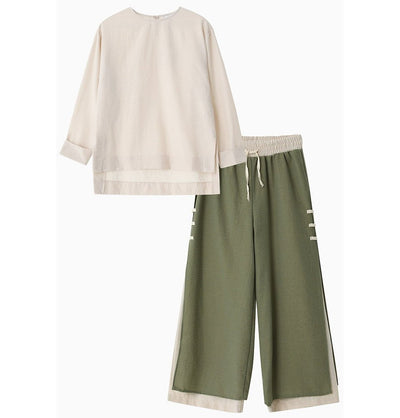 Modefa Leisure Modest Shirt & Pants Set M14154 - Green