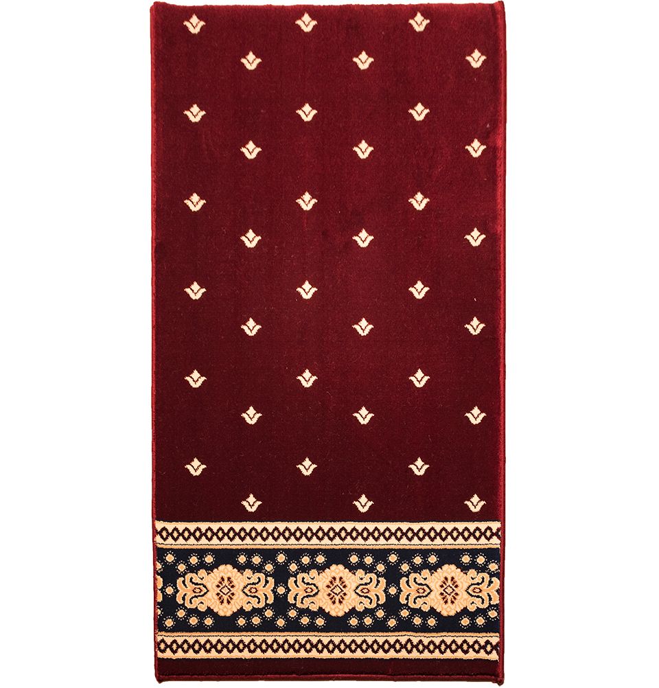 Modefa Modefa Turkish Islamic Luxury Kilim Prayer Rug - Turkish Tulips - Red