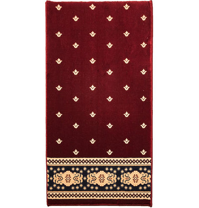 Modefa Modefa Turkish Islamic Luxury Kilim Prayer Rug - Turkish Tulips - Red