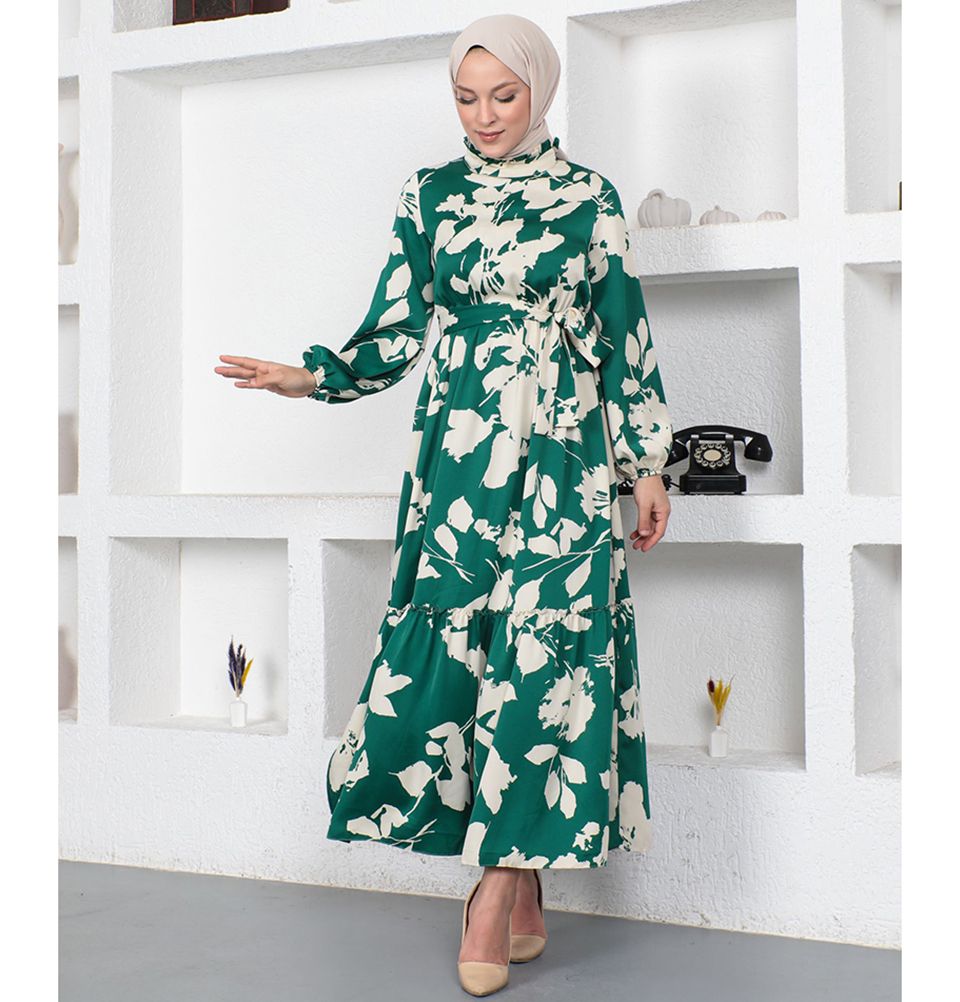 sachin and babi light blue dress Modest Women's Dress Floral 9328