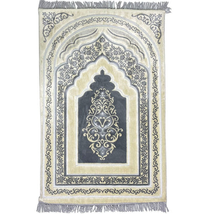 Modefa Prayer Rug Luxury Foam Islamic Prayer Rug - Grey
