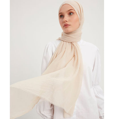 Modefa Shawl Beige Comfort Hijab Shawl - Beige