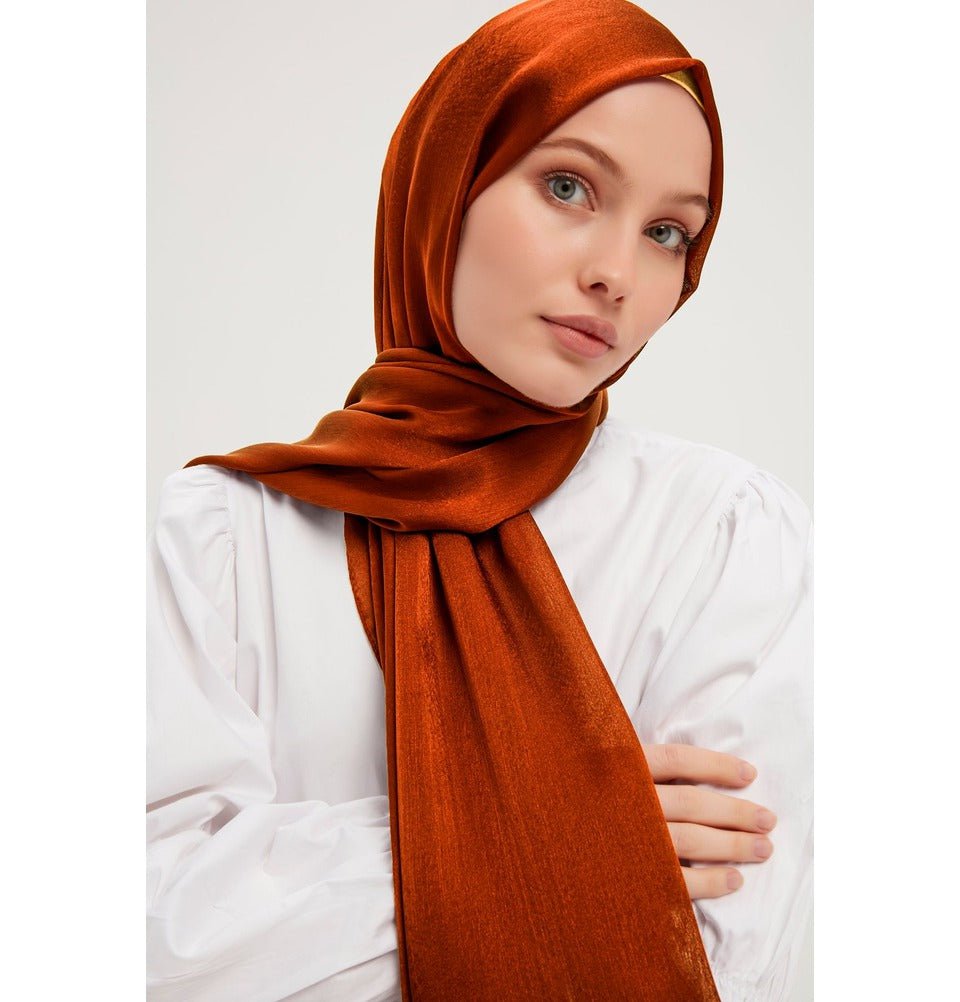Luxury Shine Hijab Shawl - Beige