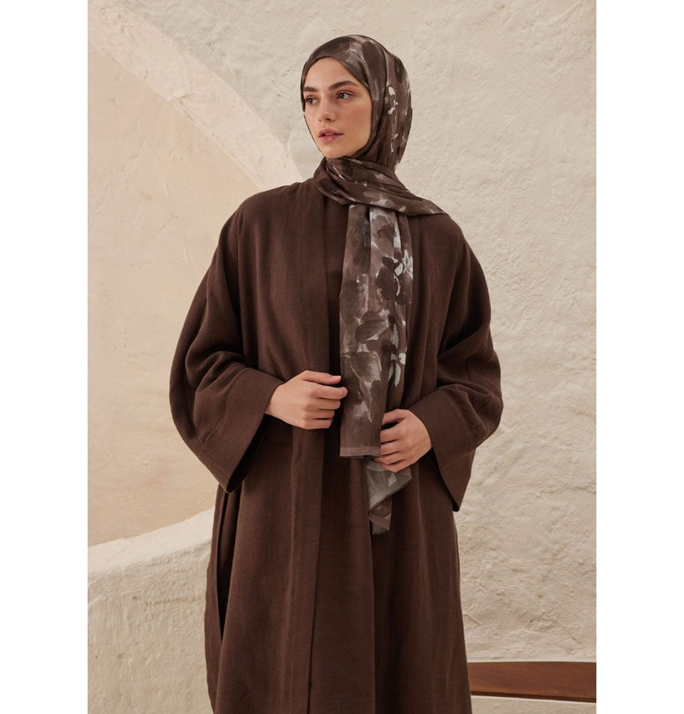 Rami Lightweight Hijab Shawl Lizzy - Dark Brown
