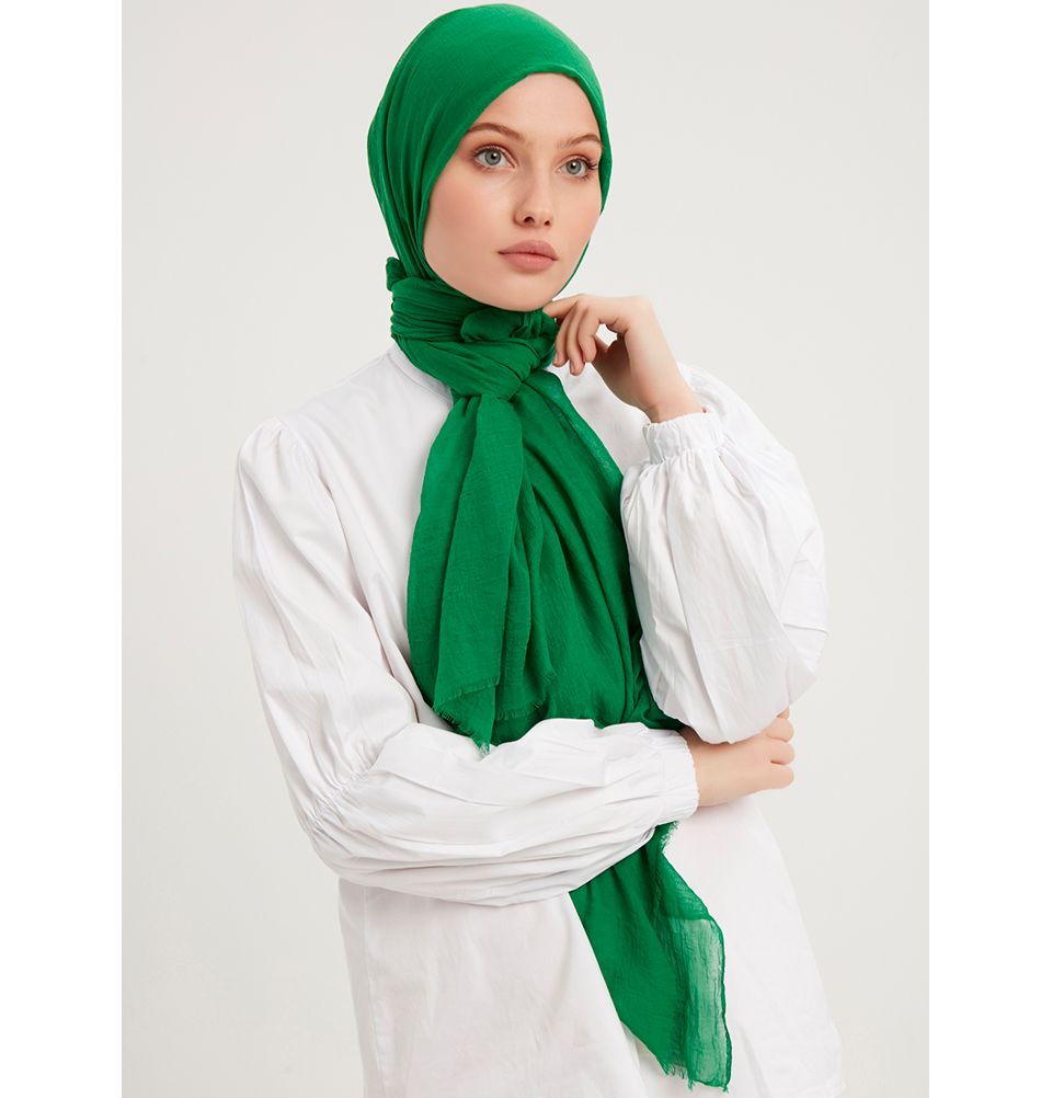 Modefa Shawl Green Comfort Hijab Shawl - Green