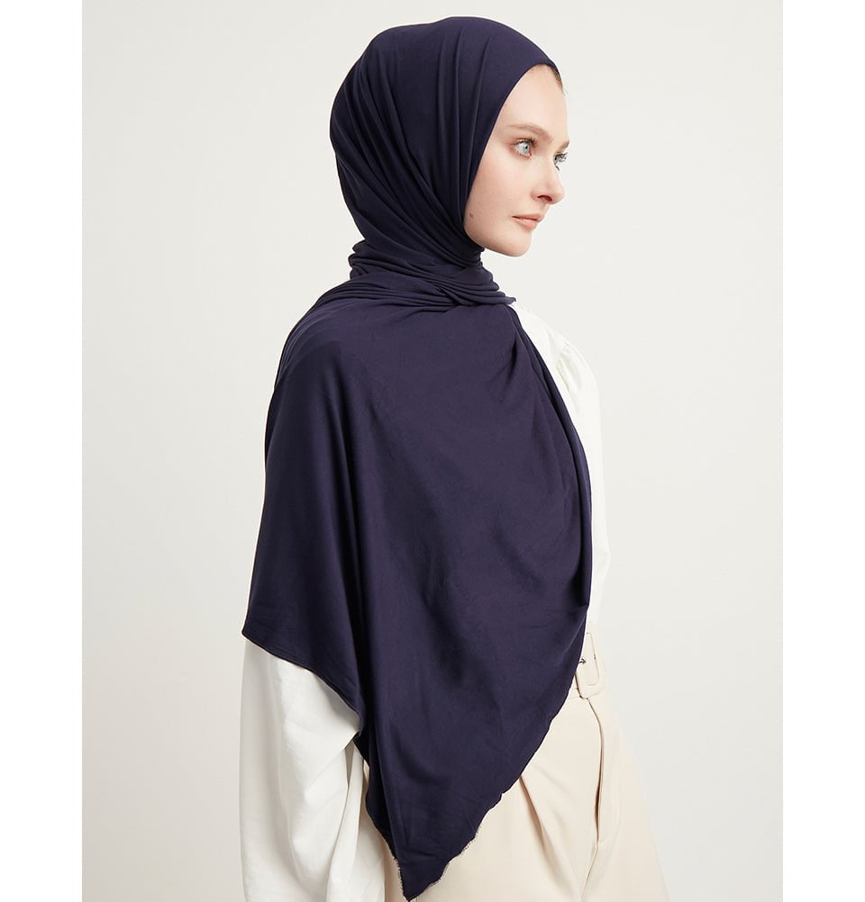 Modefa Shawl Navy Blue Modefa Premium Jersey Hijab Shawl - Navy Blue