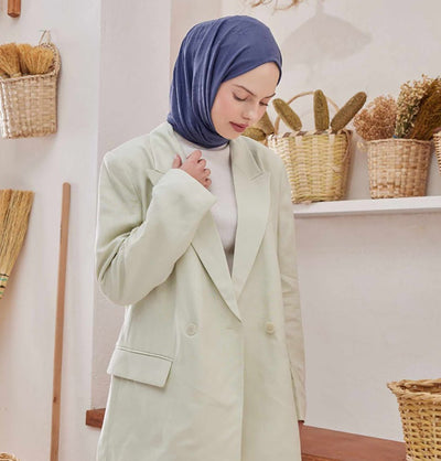 Modefa Shawl Purple Bamboo Viscose Summer Hijab Shawl - Periwinkle