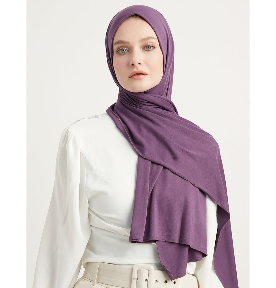 purple jersey hijab