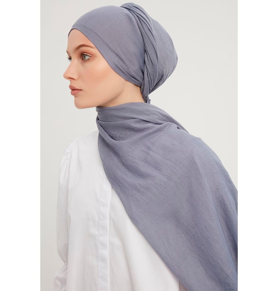 Modefa Shawl Slate Blue Comfort Hijab Shawl - Slate Blue