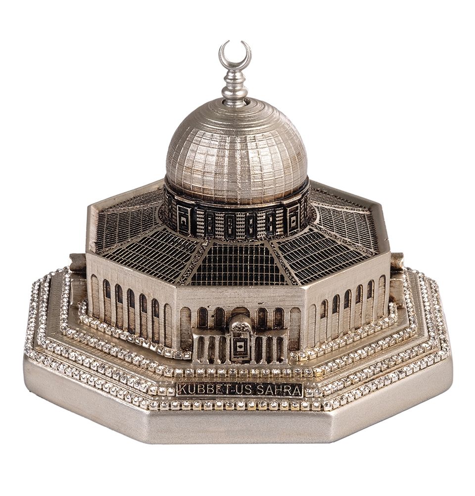 Islamic Table Decor Al Aqsa Dome of the Rock Replica - Silver Small