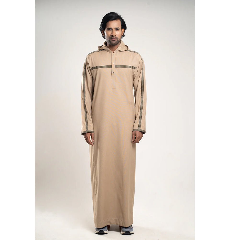 Men's Full Length Islamic Thobe 210 - Desert Brown