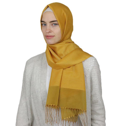 Armine Shawl Gold Armine Trend Taffeta Hijab Shawl Golden Yellow