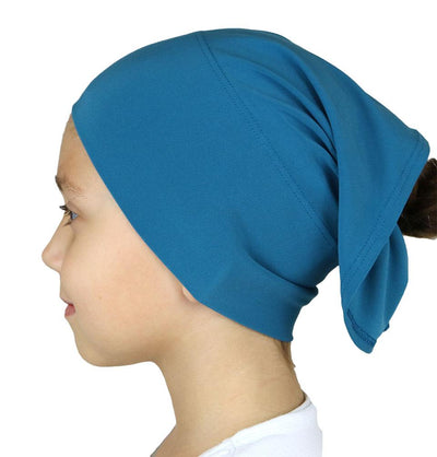 Firdevs Amirah hijab Teal Blue Firdevs Girl's Practical Hijab Scarf & Bonnet Teal Blue