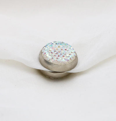 Bejeweled Magnetic Hijab 'Pin' - Iridescent