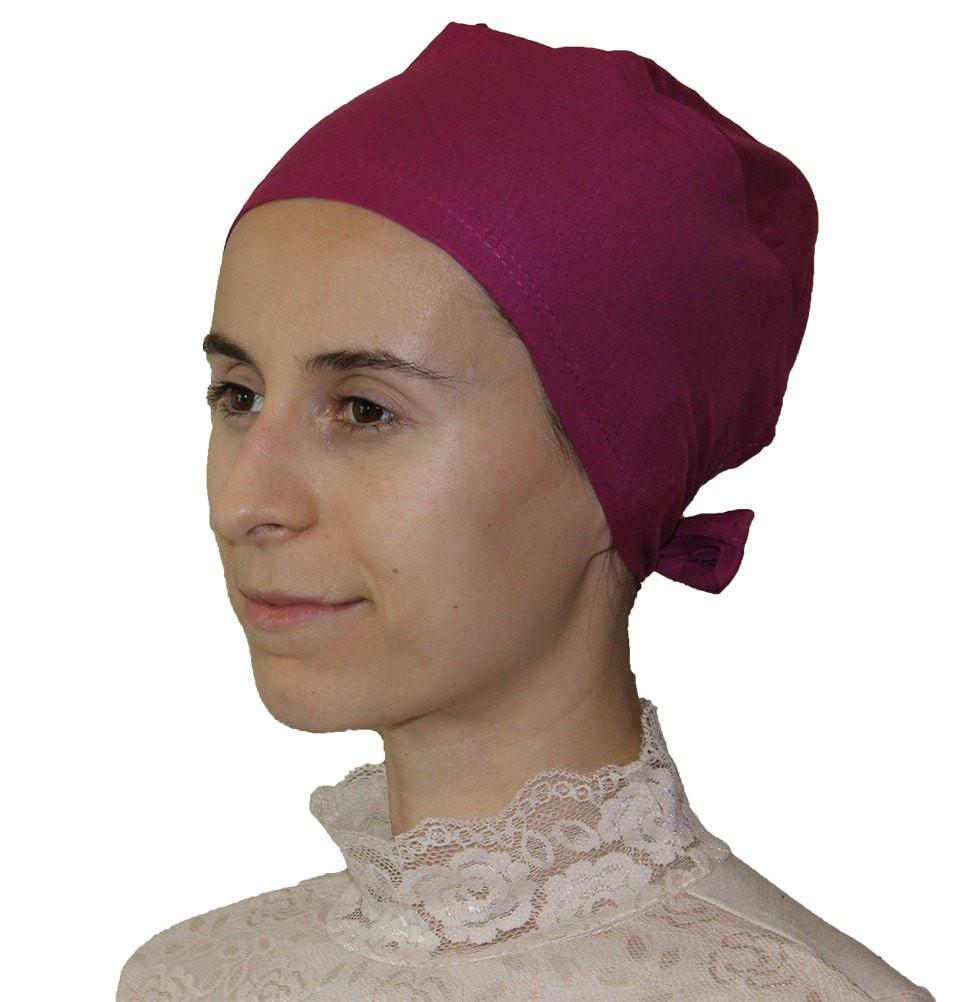 Cotton Hijab Bonnet Underscarf Magenta