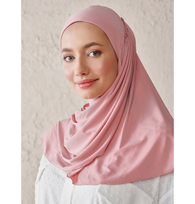 Modefa Instant Hijabs Powder Modefa Instant Wave Jersey Hijab - Powder