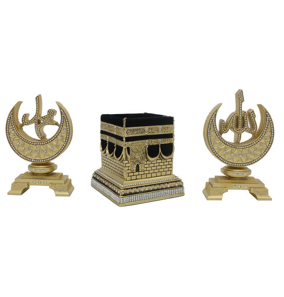 Islamic Table Decor | Kaba Replica S1770 | Large - Gold