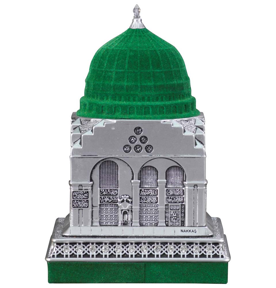 Modefa Islamic Decor Silver Islamic Table Decor | Al Masjid an Nabawi Replica | Silver 360-3G Small