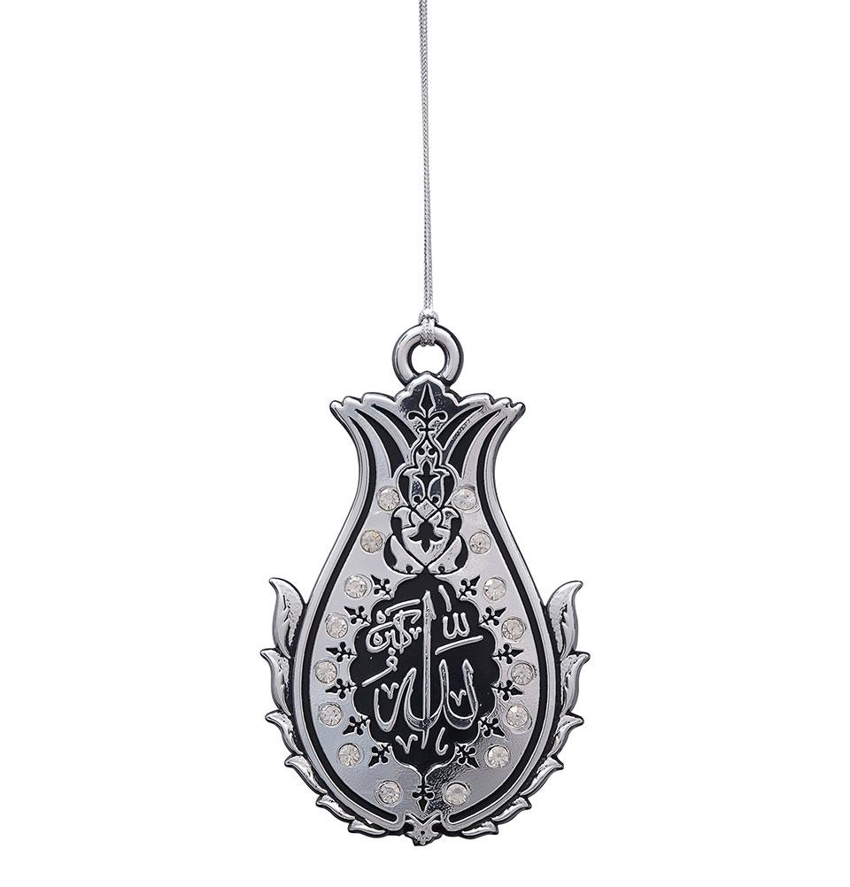 Double-Sided Lalegul Car Hanger - Silver/Red