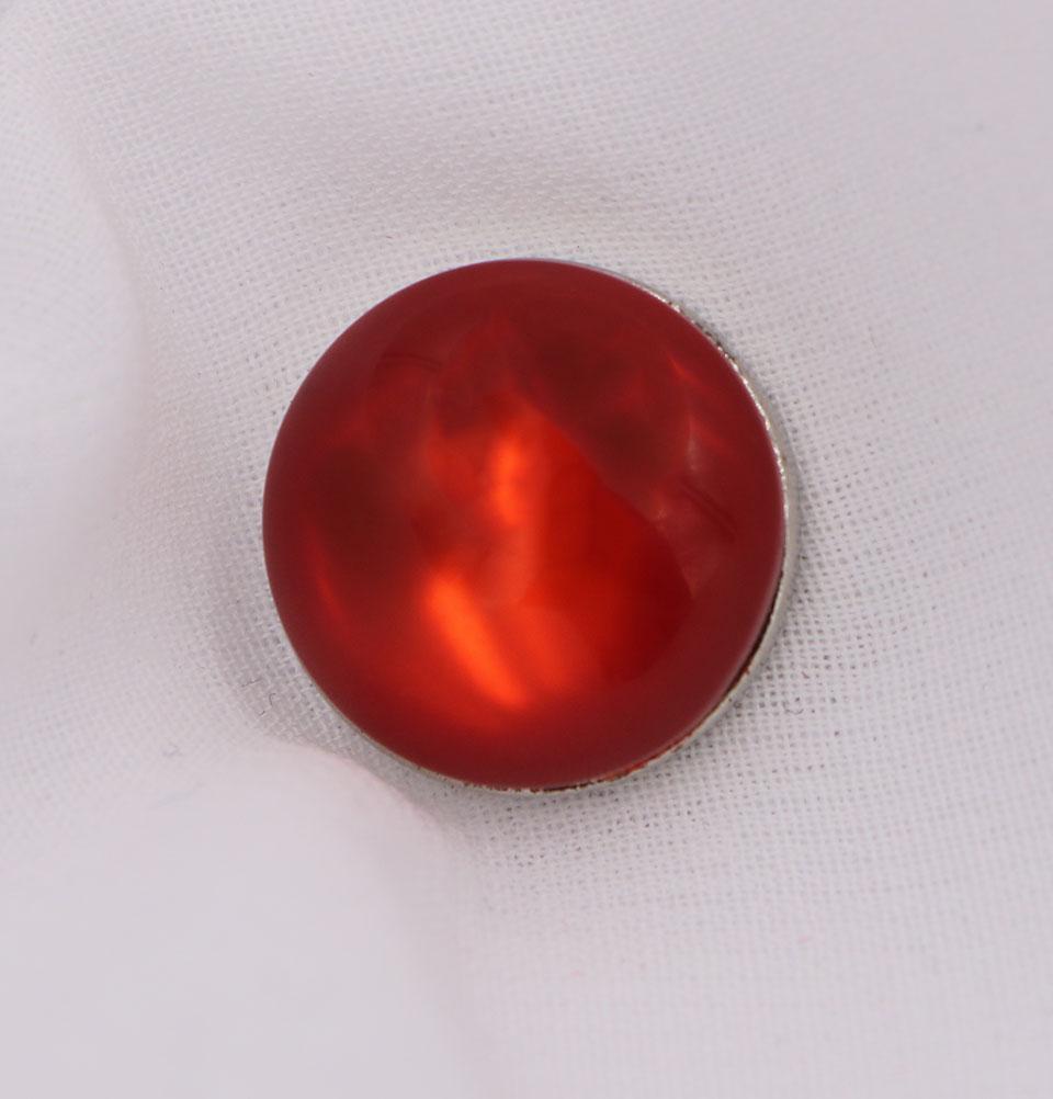 Solid Glossy Magnetic Hijab Pin - Red