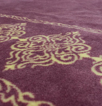 Modefa Prayer Rug Lilac Grand Plush Wide Islamic Prayer Rug - Lilac