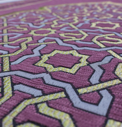 Modefa Prayer Rug Pink Chenille Embroidered Islamic Prayer Mat Dynasty - Pink