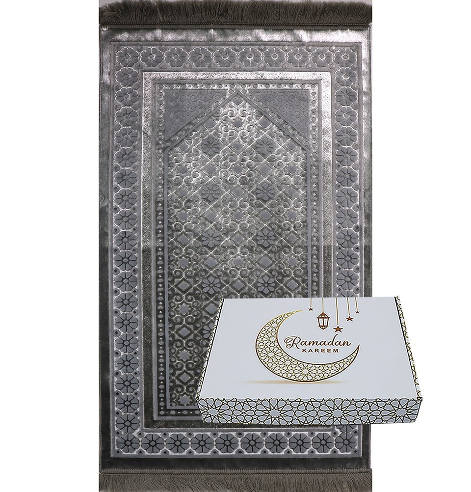Lux silk prayer set dove grey main image 1