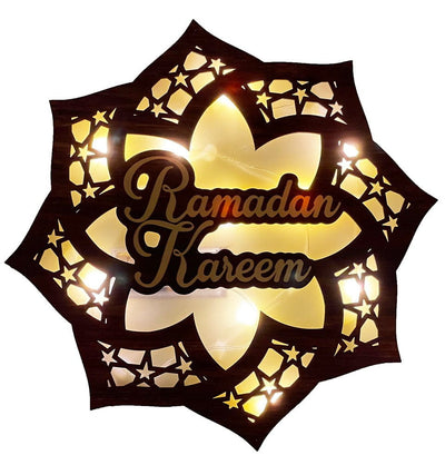 Modefa Ramadan &amp; Eid Party Ramadan Star Islamic Holiday Decor | Ramadan Wall Light - Ramadan Star