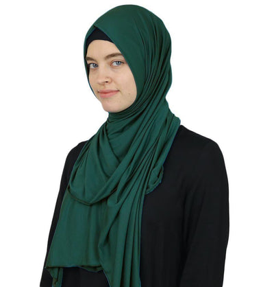 Modefa Shawl Emerald Green Modefa Premium Jersey Hijab Shawl - Emerald Green