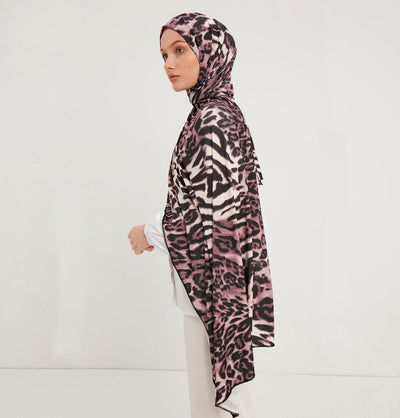 Modefa Shawl Lilac Modefa Sports Hijab Shawl - Leopard - Lilac