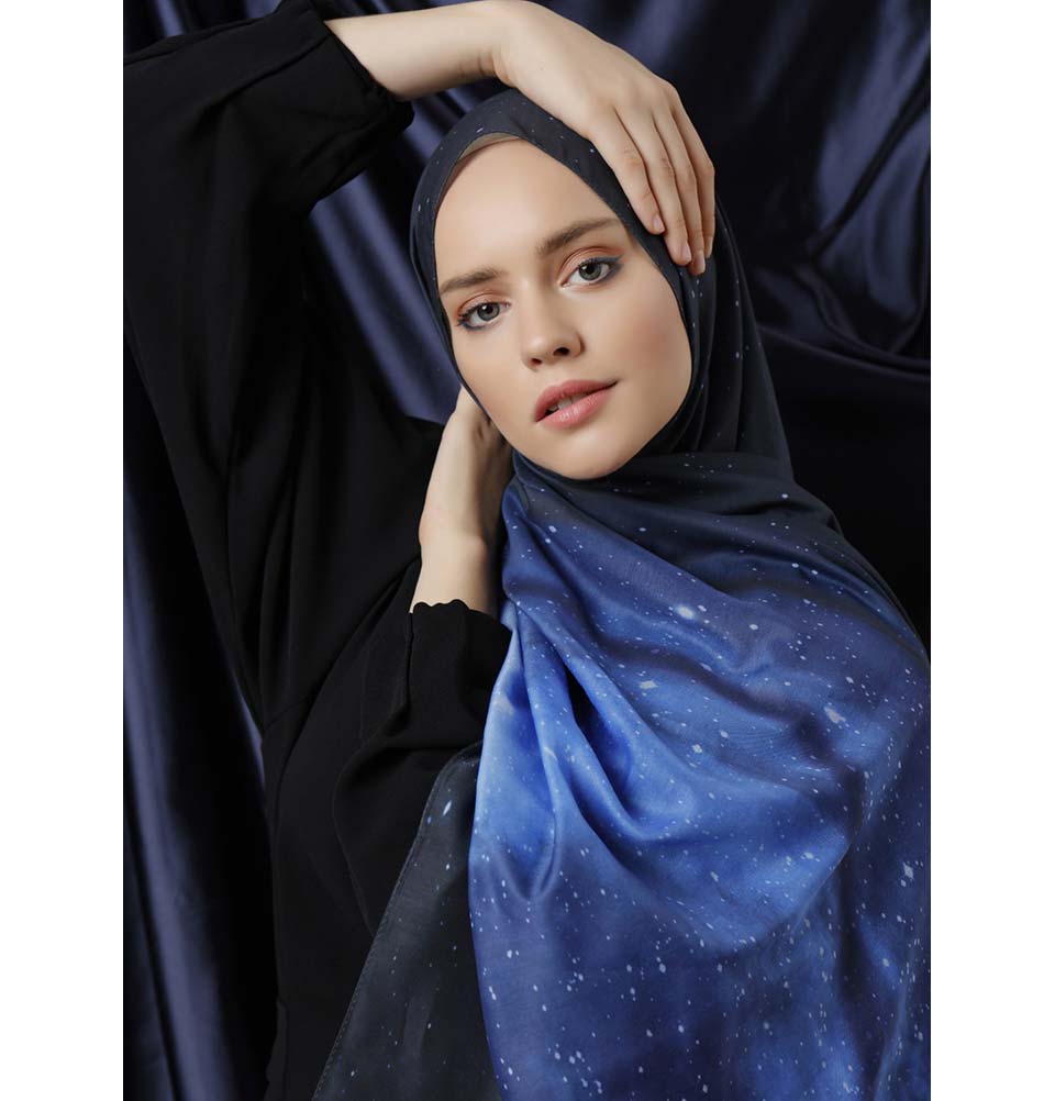 Modefa Shawl Navy Blue Modefa Galaxy Hijab Shawl - Navy Blue