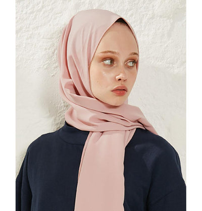 Modefa Shawl Pink Crinkle Medine Hijab Shawl - Pink