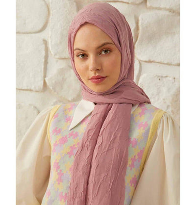 Modefa Shawl Soft Pink Bamboo Viscose Summer Hijab Shawl (Soft Pink)