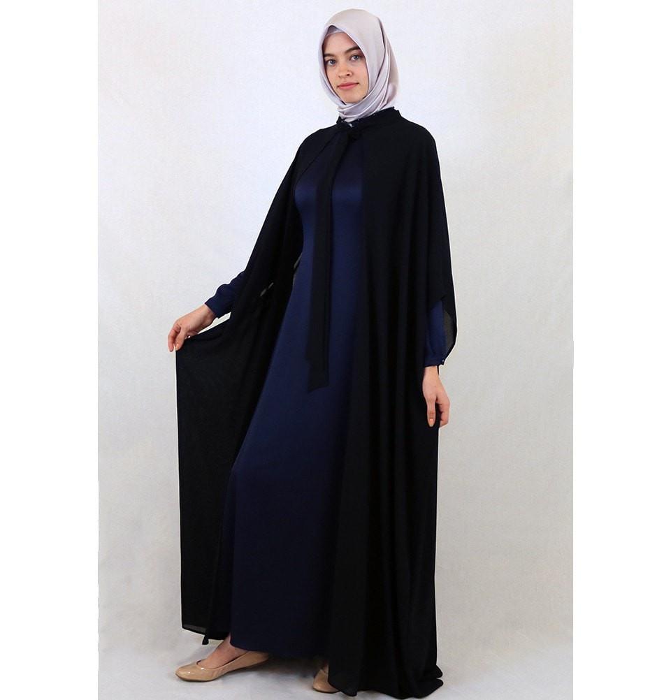Tugba Sequin & Lace Formal Dress H5333 Navy