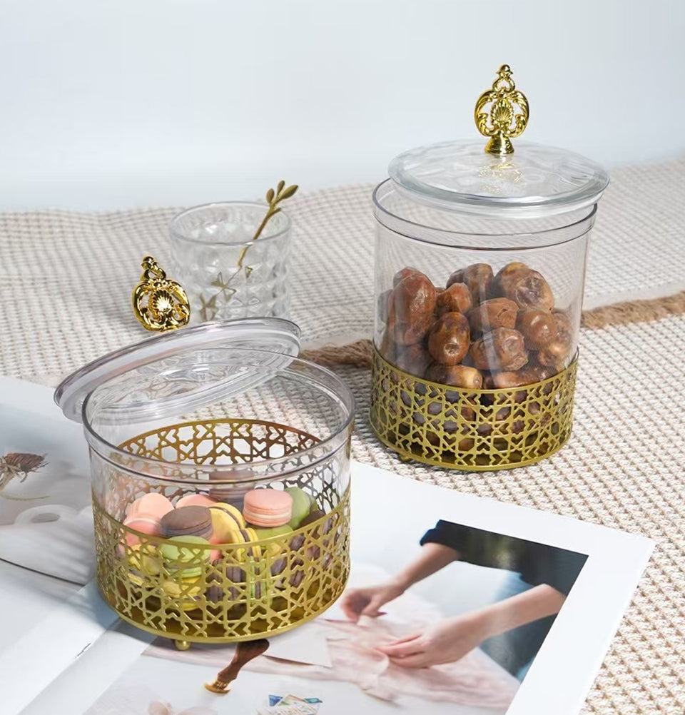 Ramadan Cookie Jar with Selcuk Star Border