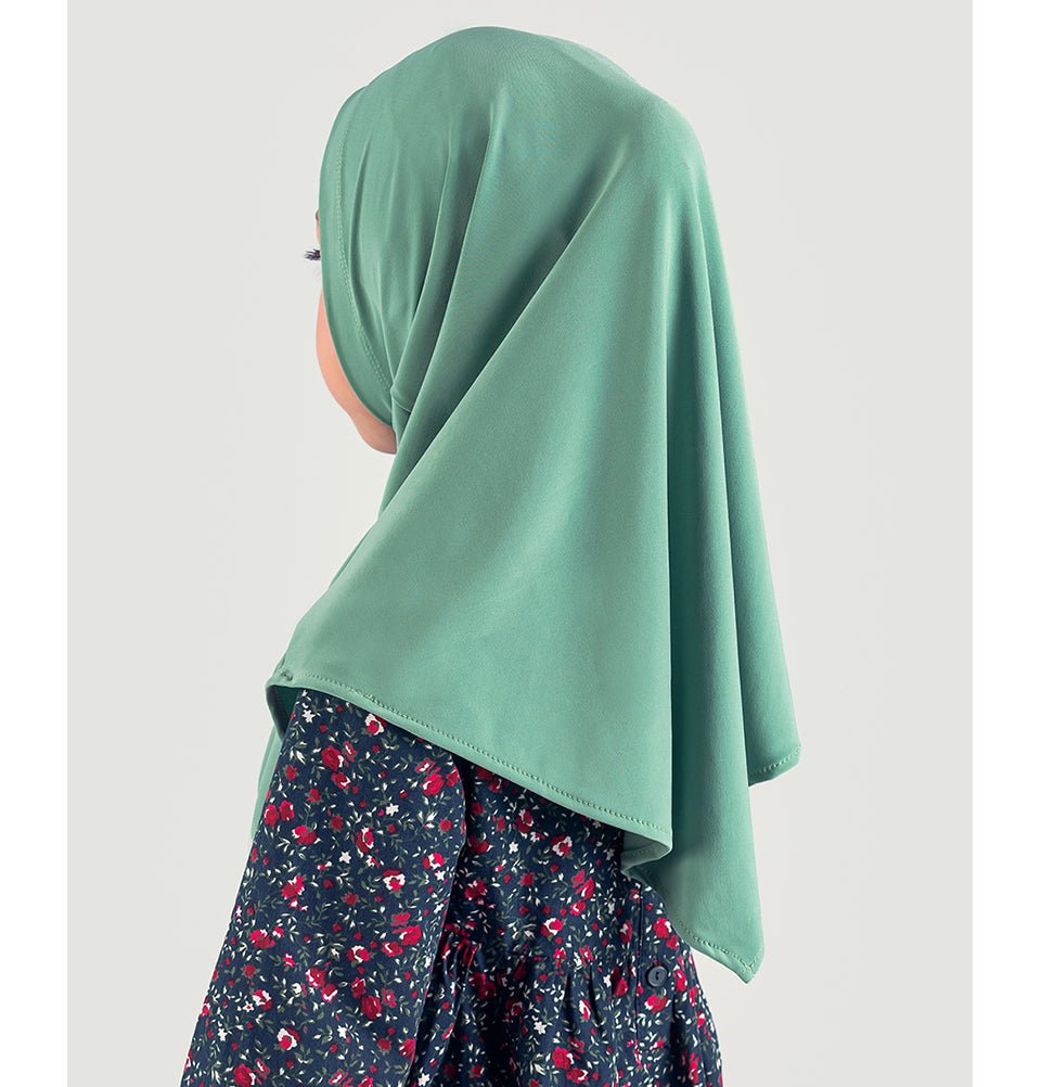 Firdevs Amirah hijab Mint Jade Girl's Practical Hijab Scarf & Bonnet Mint Jade