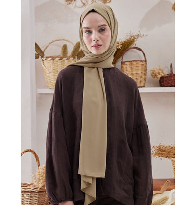 Fresh Scarf Shawl Dark Mink Medine Ipek Chiffon Hijab Shawl - Dark Mink