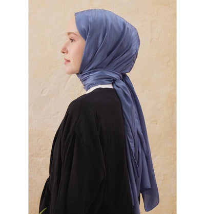 Fresh Scarf Shawl Denim Wave Jacquard Hijab Shawl - Denim