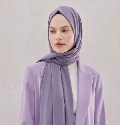 Fresh Scarf Shawl Lavender Medine Ipek Chiffon Hijab Shawl - Lavender