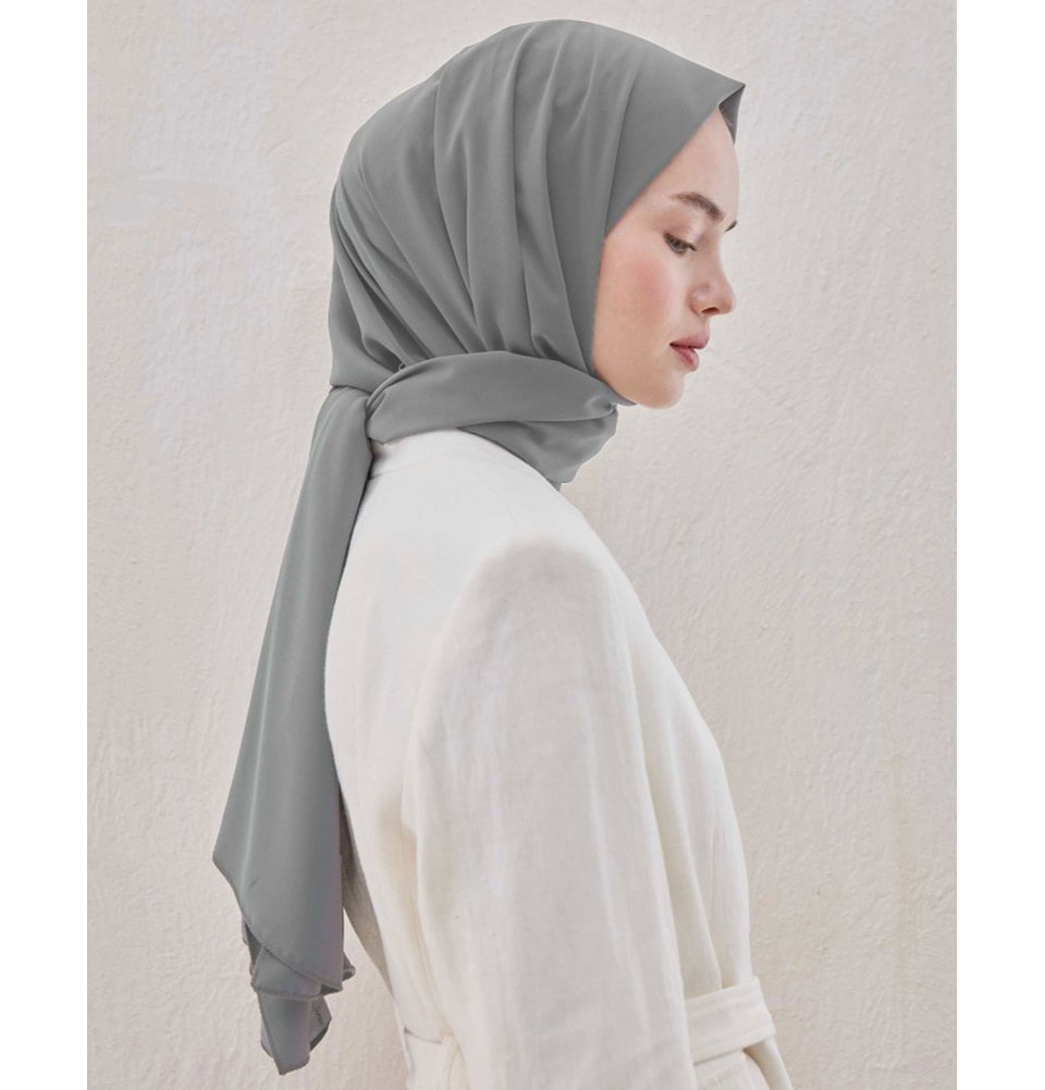 Fresh Scarf Shawl Light Grey Medine Ipek Chiffon Hijab Shawl - Light Grey