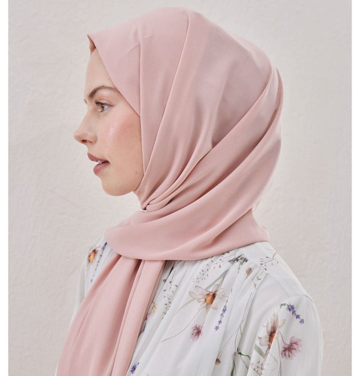 Medine Ipek Chiffon Hijab Shawl Light Pink