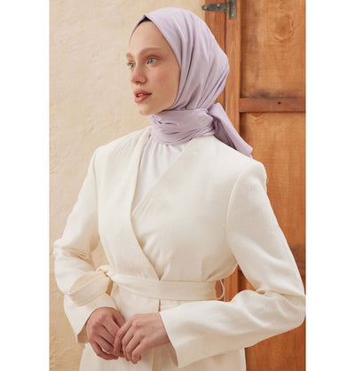 Fresh Scarf Shawl Lilac Wave Jacquard Hijab Shawl - Lilac