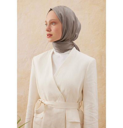 Fresh Scarf Shawl Mink Wave Jacquard Hijab Shawl - Mink