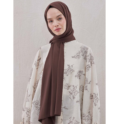 Fresh Scarf Shawl Mocha Medine Ipek Chiffon Hijab Shawl - Mocha