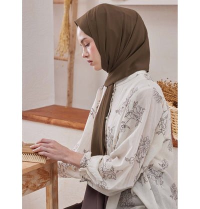 Fresh Scarf Shawl Mocha Medine Ipek Chiffon Hijab Shawl - Mocha